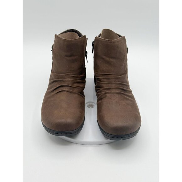 B.O.C. Blanche Size 8 Womens Brown Ankle‎ Boots Zip side - Vegan leather - Picture 6 of 8